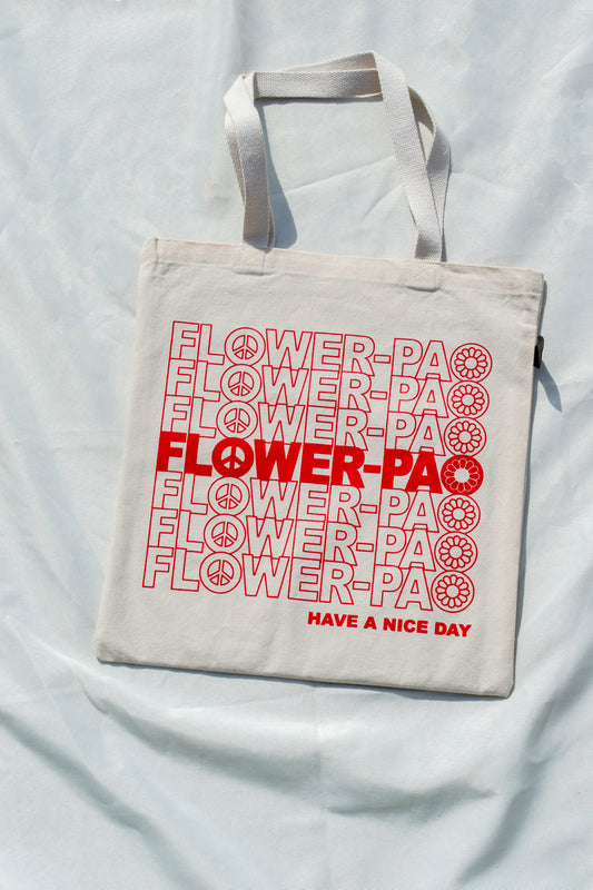 Flower-Pao "Have a Nice Day" Tote Bag