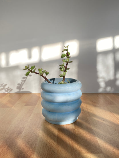 Modern Stacked Ring Cement Pot